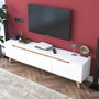 Hanah Home Soporte de TV D1 - 2472 Blanco y Nogal